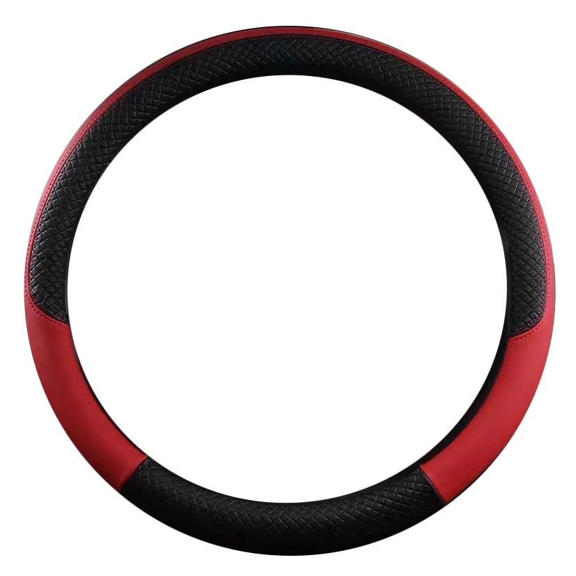 Universal 15Inch 38cm Car Interior Non-Slip Steering Wheel Cover for Cars Steering Wheel Protector Red