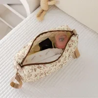 Sac de rangement portable pour couches de bébé, sacs de voyage pour maman, organisateur d'articles pour bébé, sac de maquillage et de toilette, sac de poussette maternel 4