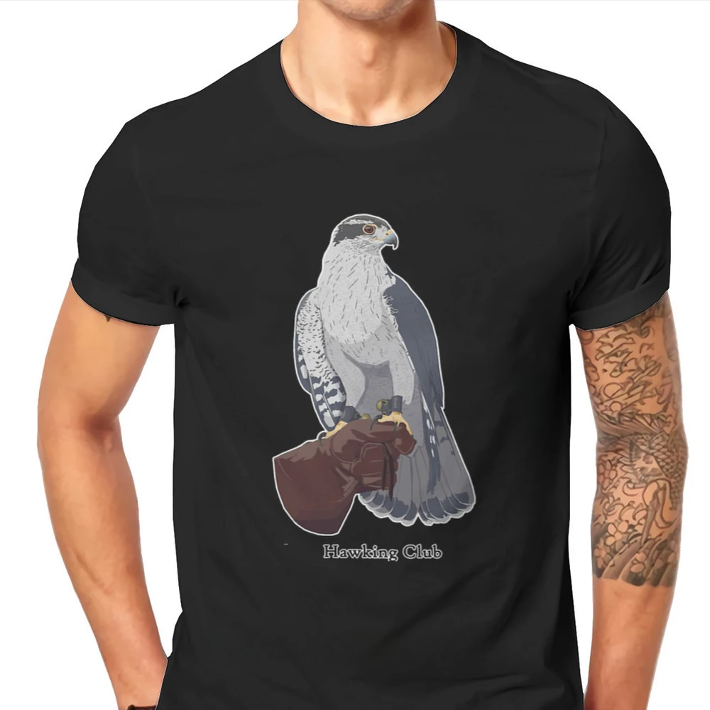 CHC Northern Goshawk 2024 Round Collar TShirt Falconry Austringer Bird Fabric Classic T Shirt Men Tops Tees New Design  Hot Sale