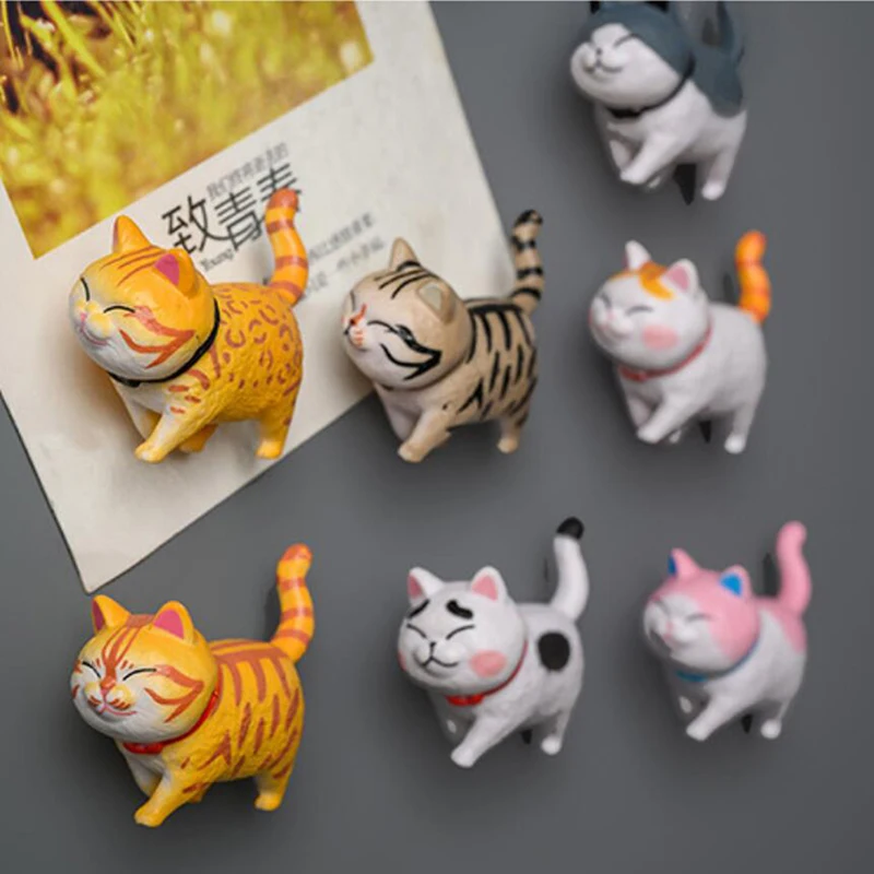 Creative 3D Mask Cat Refrigerator Magnets Office Magnet Paste Home Decor Gift