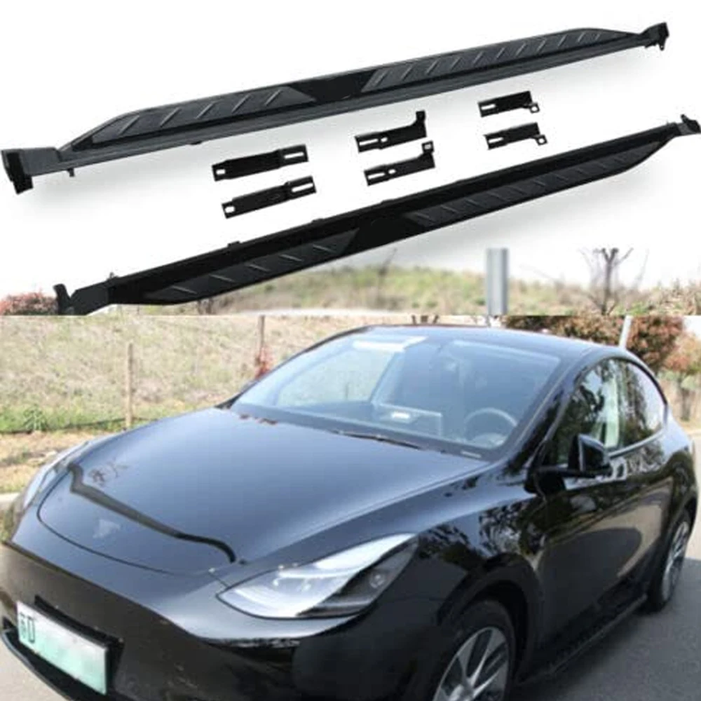 Fixed Running Boards Side Step Pedal Nerf Bar Fits for Tesla Model Y 2020 2021 2022 2023