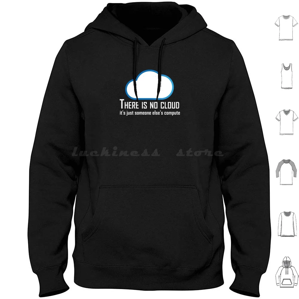 

The Cloud Is Just Someone Else's Компьютерная толстовка Хлопок с длинными рукавами Теги Cloud Computer Geek Программист Забавное облако Is