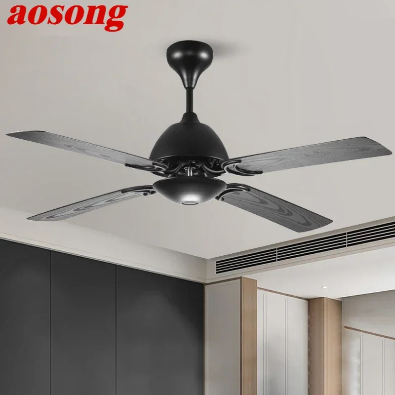 

AOSONG Nordic Without lights Ceiling Fan Modern Minima lism Living Room Bedroom Study Cafe Hotel