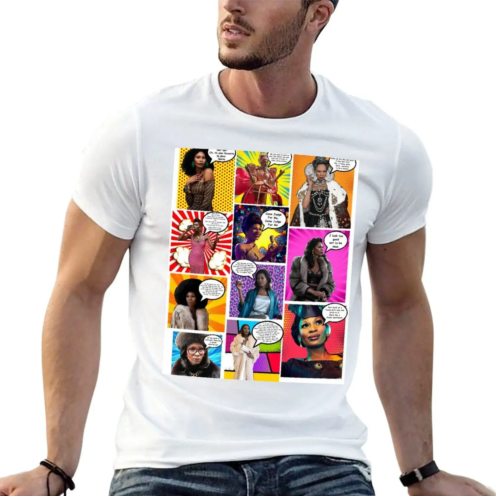Strike A Pow WOW Pose With Elektra Abundance-Evangelista T-Shirt Short sleeve tee customs oversized t shirts for men