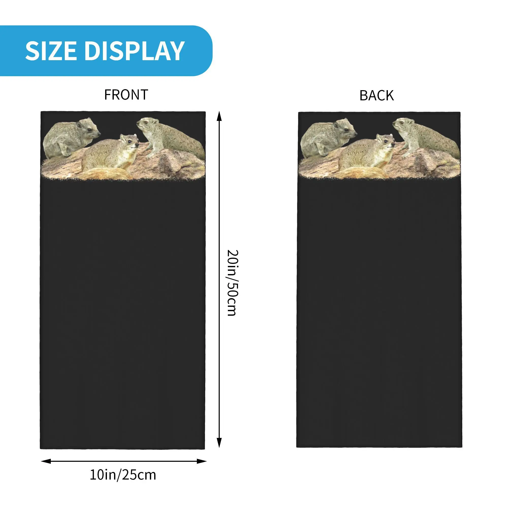 روك هيراكس الصحراء الغرير أفريقيا باندانا الرقبة الجراب قناع مطبوع وشاح متعدد الوظائف أغطية الرأس الرياضة في الهواء الطلق للرجال النساء الكبار