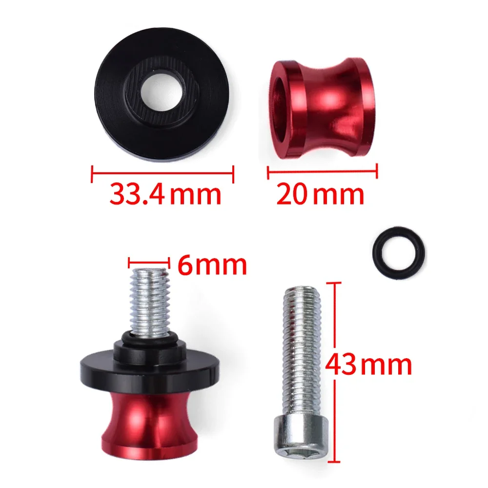 Motorcycle Cnc Aluminium Swingarm Spools Rear Stand Screws Sliders For Yamaha Yzf R1 1999-2018 2003 2004 Motorcycle Accessories