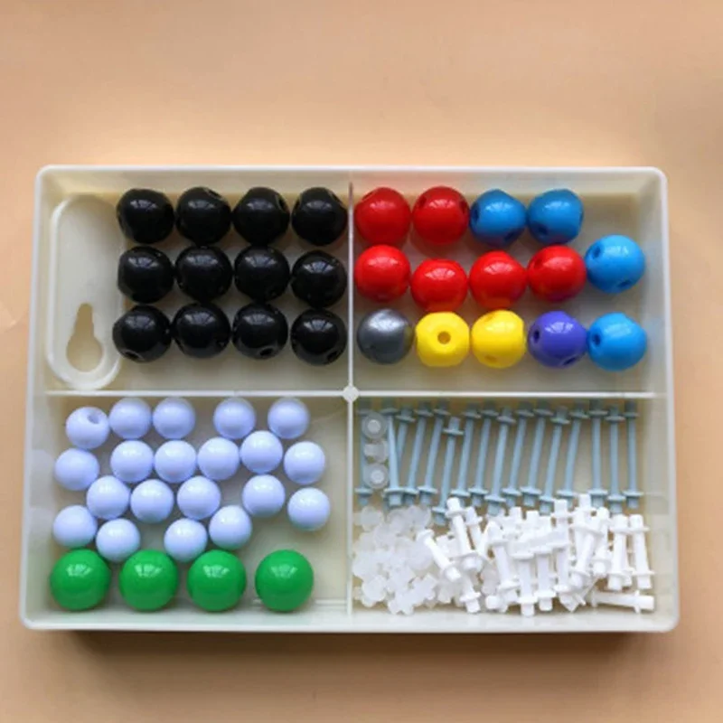 مجموعة نماذج جزيئية كيميائية جزيئات الكيمياء العضوية غير العضوية 50 هيكل ذرة مجموعة تجربة تدريس العلوم