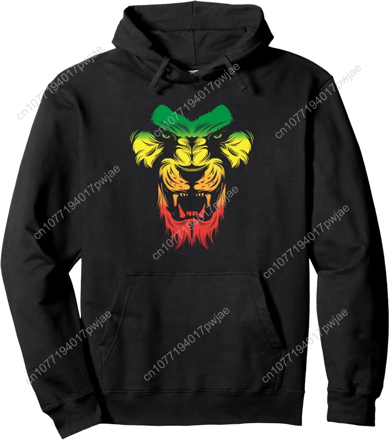 

Rasta Lion Of Judah Reggae Jamaican Pullover Hoodie