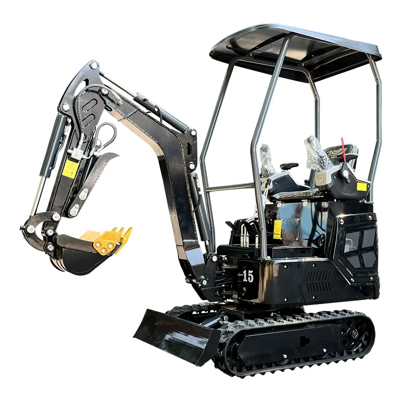1.5トン掘削機 ミニショベル 1トンクローラー掘削機 農場園芸作業 農業機械 カスタマイズ可能