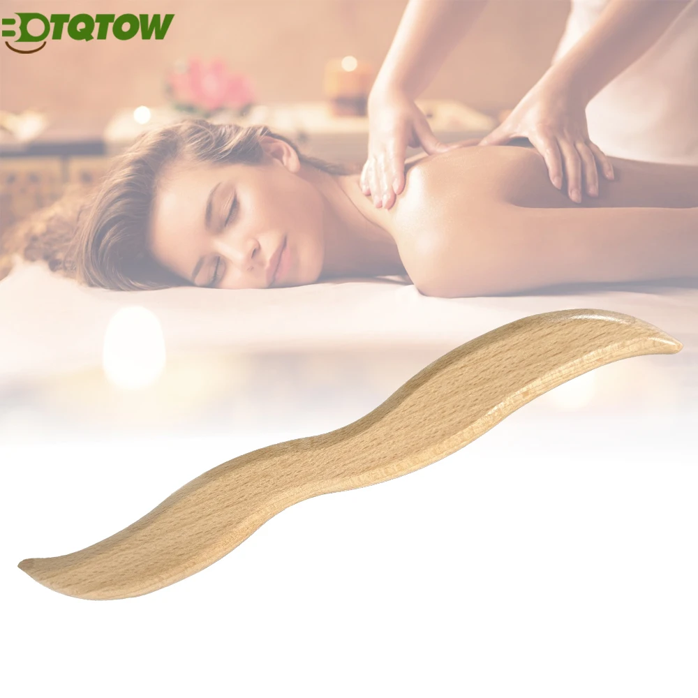 

Wooden Gua Sha Massage Tool - Lymphatic Drainage & Cellulite Removal,Body Sculpting &Muscle Relaxation - Anti-Cellulite Massager