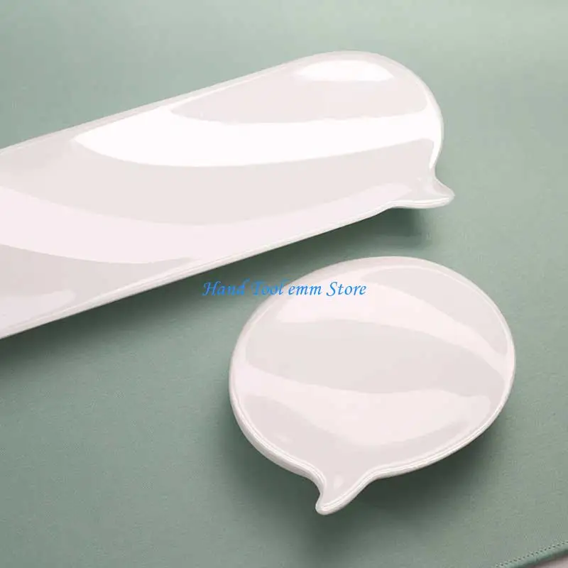 

H37F Silicone Chat Bubble Mouse Wrist Rest Pad Comfort Gel Computer Mouse Hand Wrist