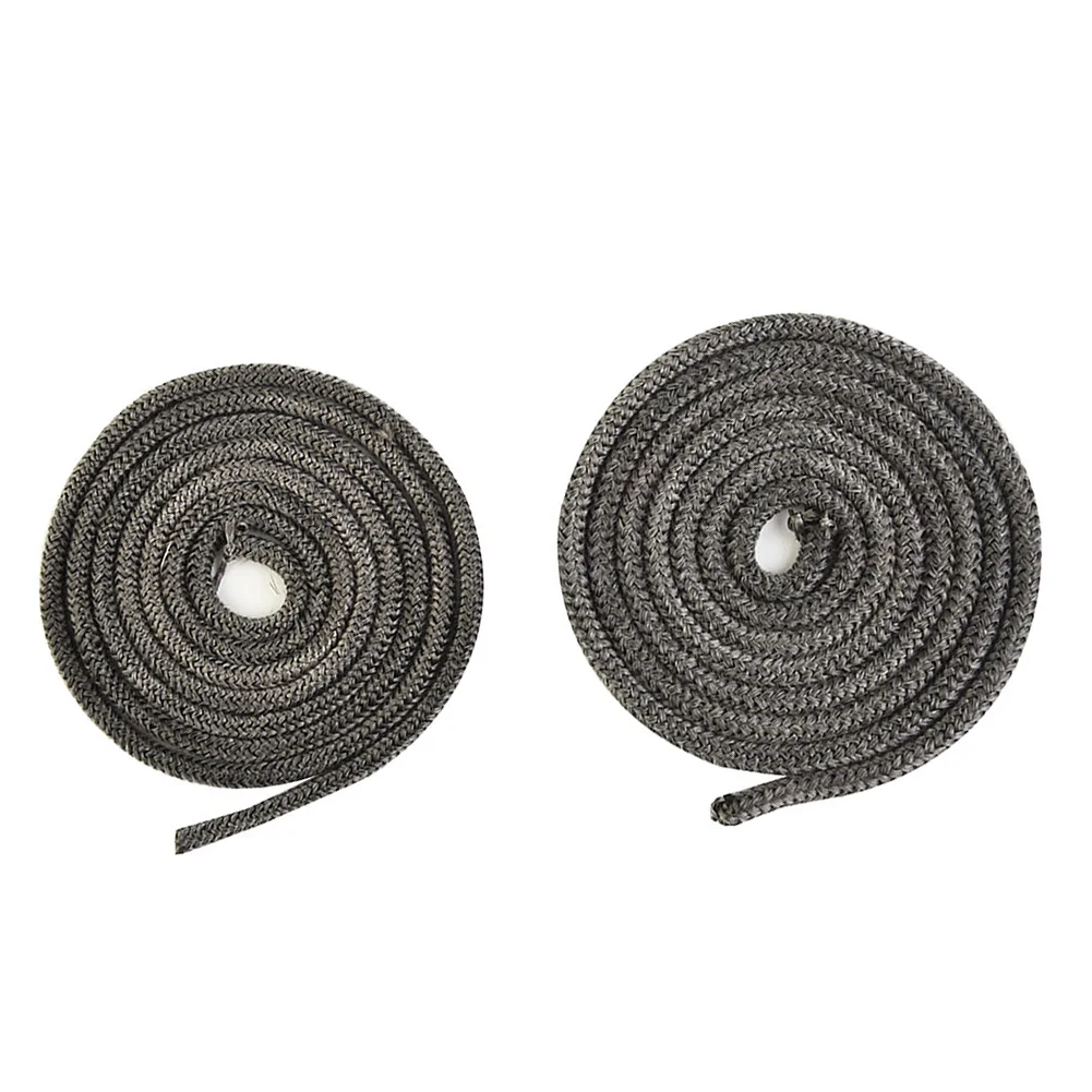 Home Fiberglass Rope Seal Dark Grey Elastic Fiberglass Fire Prevention Fire Rope Long Service Life 1pcs 6/8mm 78 Inch/2m