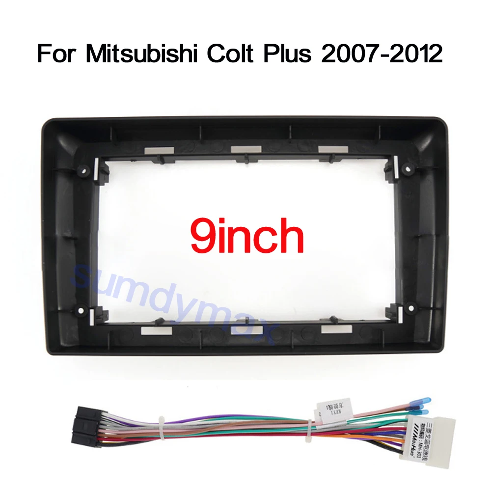 

9 Inches Car Radio Fascia Audio Player Stereo Frame Panel Dashboard DVD Trim Kit For Mitsubishi Colt Plus 2007-2012