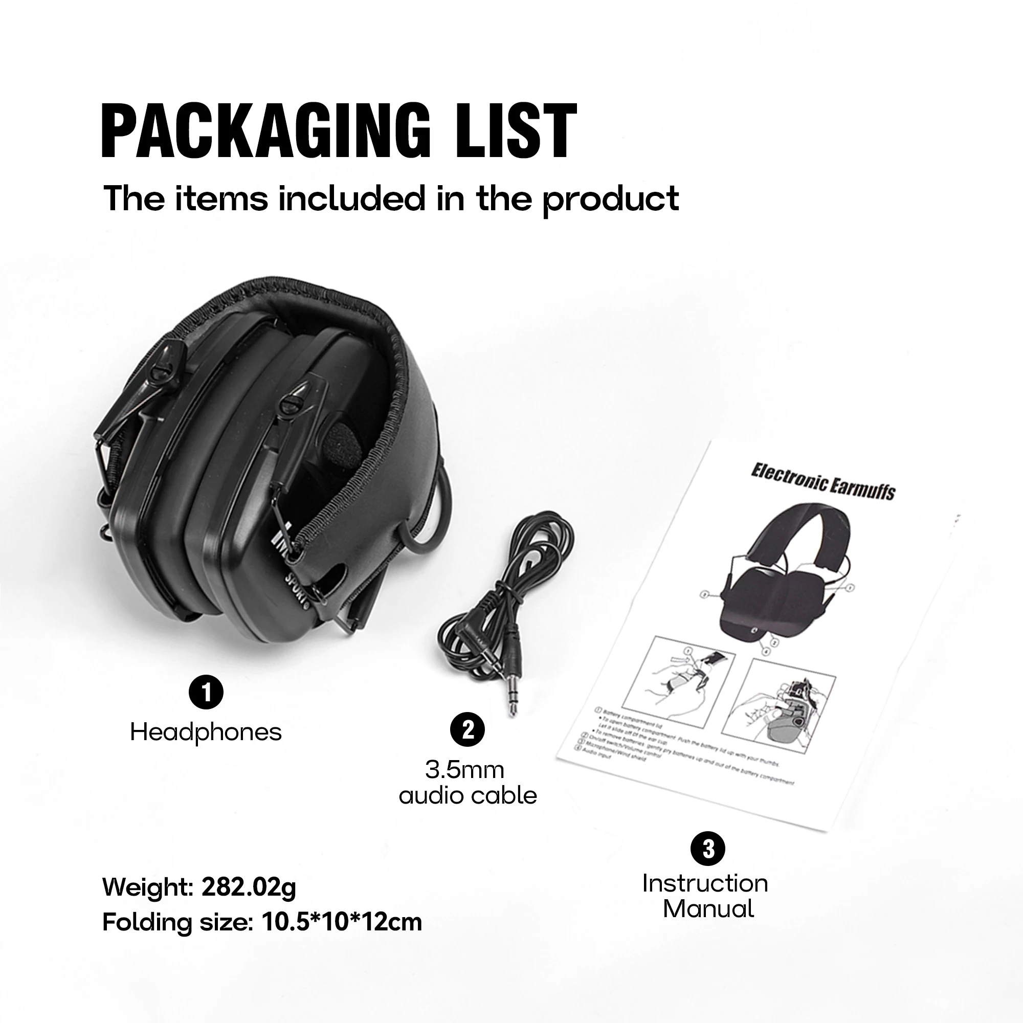 Honeywell Tactical Electronic Earmuffs - Noise Cancelling & Sound Amplification for Shooting Hearing Protection #6