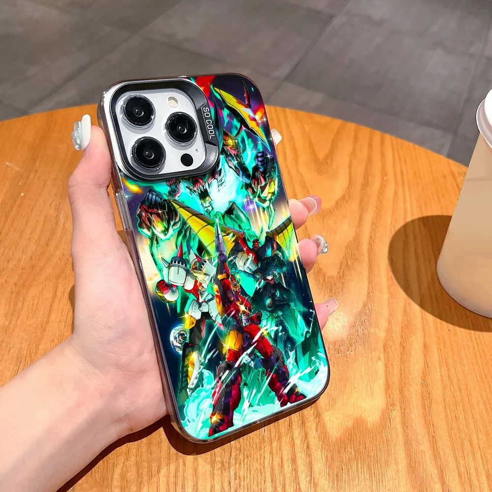 Science fiction G-Gurren L-Lagann  phone case FUNDA for iPhone 12 11 13 14 15 16 17Max Pro Plus Mini Color Protective Case