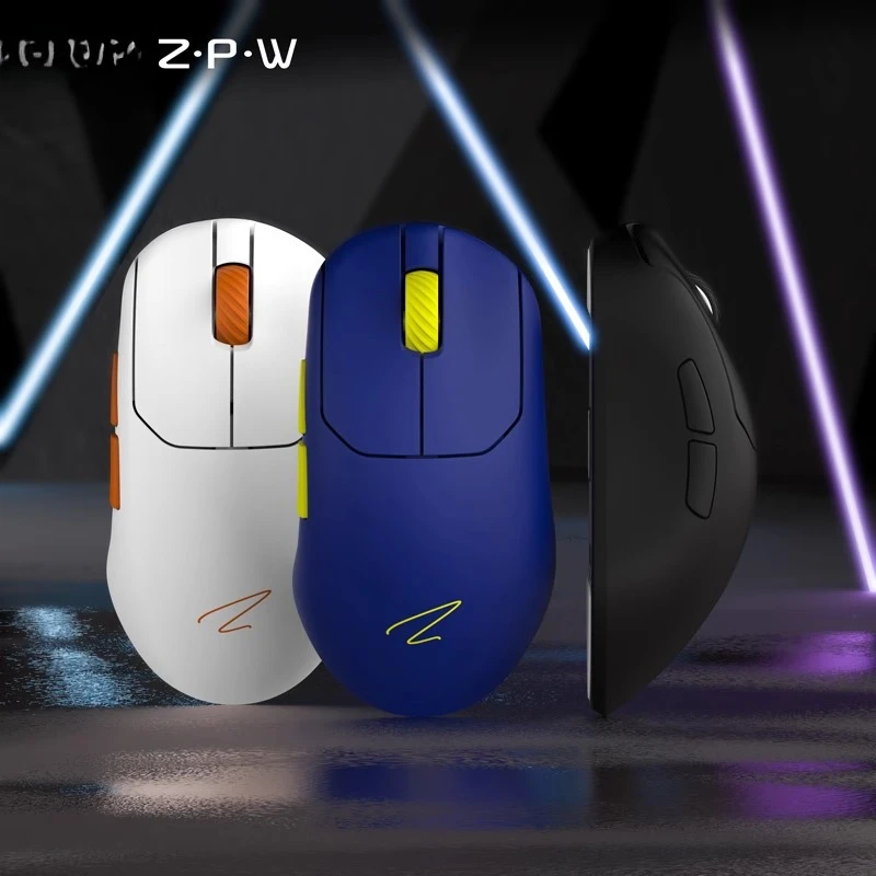 

ZPW Wireless Gaming Mouse Customization Lightweight Design 2.4GHz Bluetooth Tri-Mode 8K Connection 26000dpi FPS Gaming Mouse