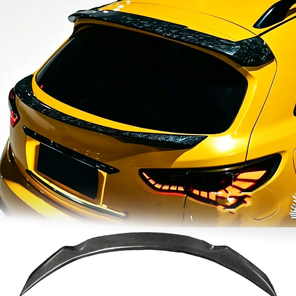 For Infiniti QX70 QX70S 2013-2017 pure carbon brazed unpainted middle wing trunk pressure tail wing modification accessories