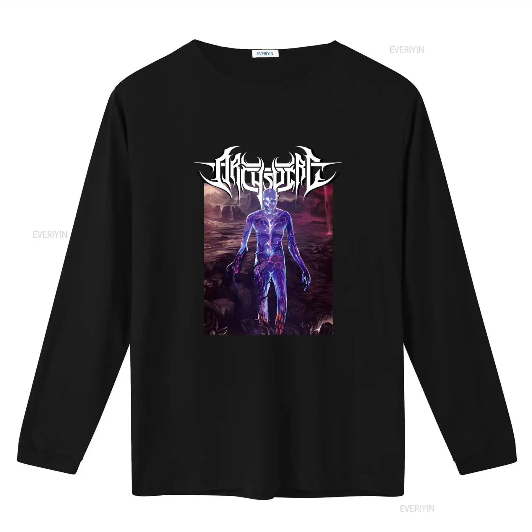 ARCHSPIRE 'Bleed The Future' T Shirt Unique Skull Lightning Design for Metal Fans vintage Washed Slightly Stretched Breathable