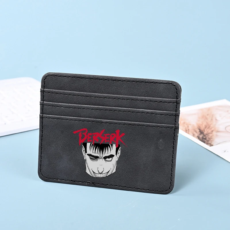 HOT Anime Berserk Coin Purse Anime Credit Card Holder Passport PU Wallet ID Cards Cover Case Bag Men Woman Birthday Gift NEW