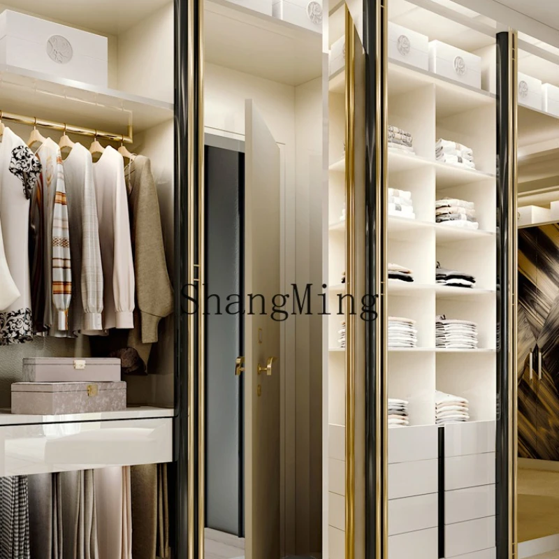 FG good-looking  cloakroom paint modern glass inverted cabinet light luxury oval jewelry cabinet