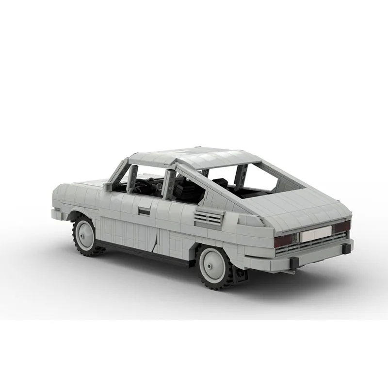 MOC-30435 Classic New Gray Supercar Building Block Model, 1591 Parts, MOC Boys Children's Birthday Building Block Toy Gift