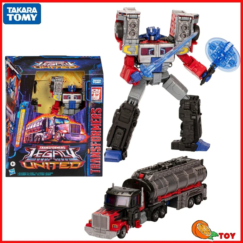 

In stock Takara Tomy Transformers toys Legacy United G2 universe laser Optimus Prime Genuine Models Action Figures Toys Gifts