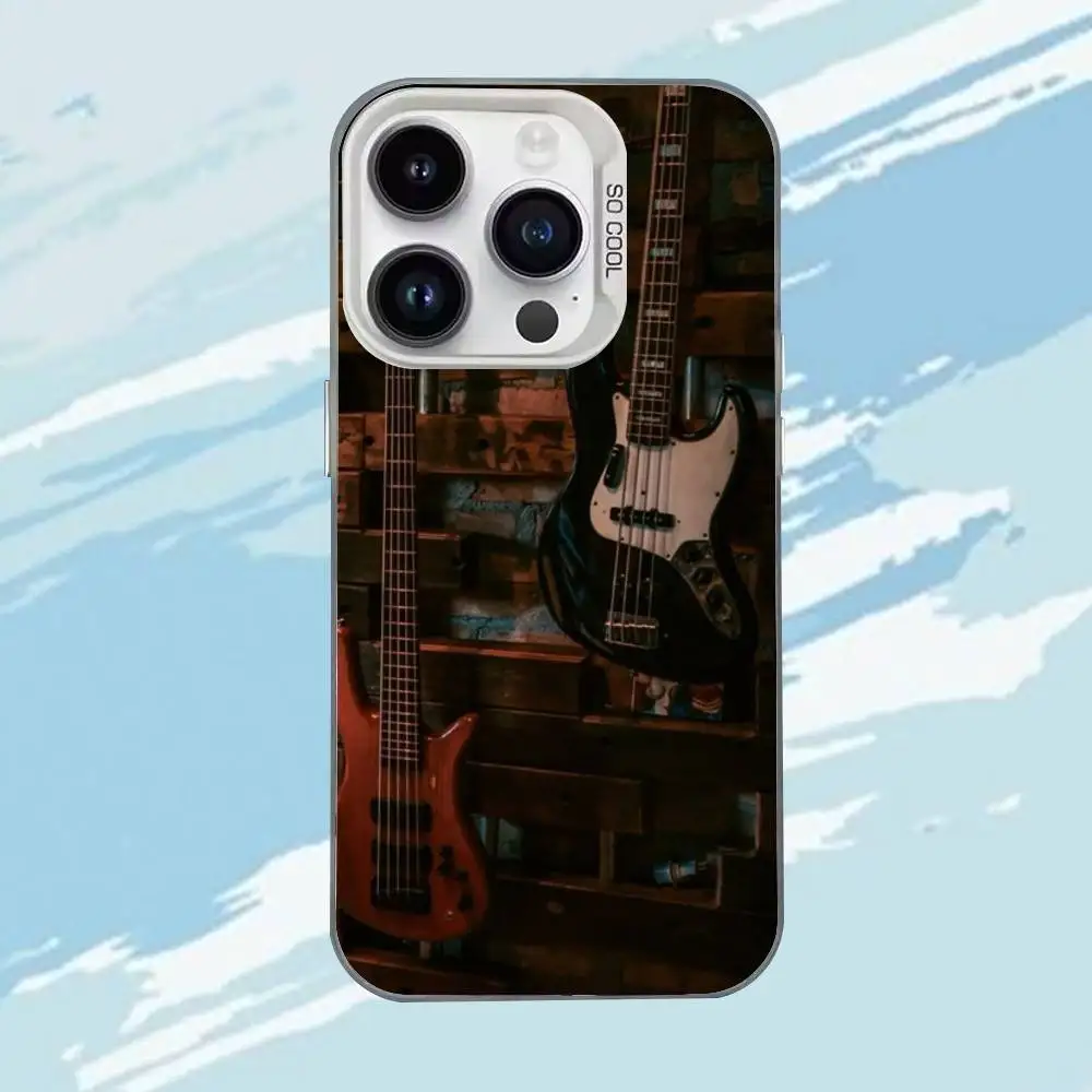 حافظة هاتف B-Bass Music لهاتف iPhone 17,16,15,14,13,12,11,Mini,Pro,E,MAX غطاء مقاوم للصدمات من الحلوى البيضاء غير اللامعة