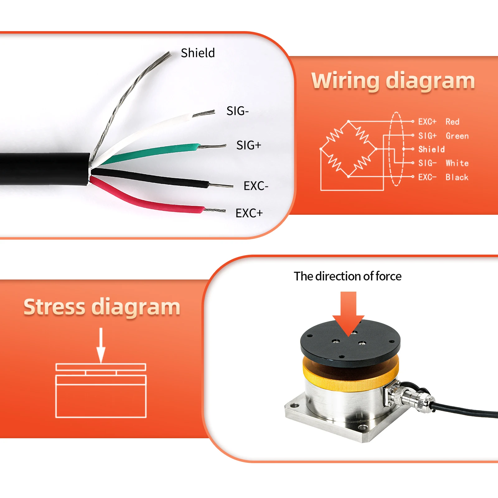 Load cell +Indicator display Foil load weighing force sensor JHBS pressure pill weight high precision gram level sensor