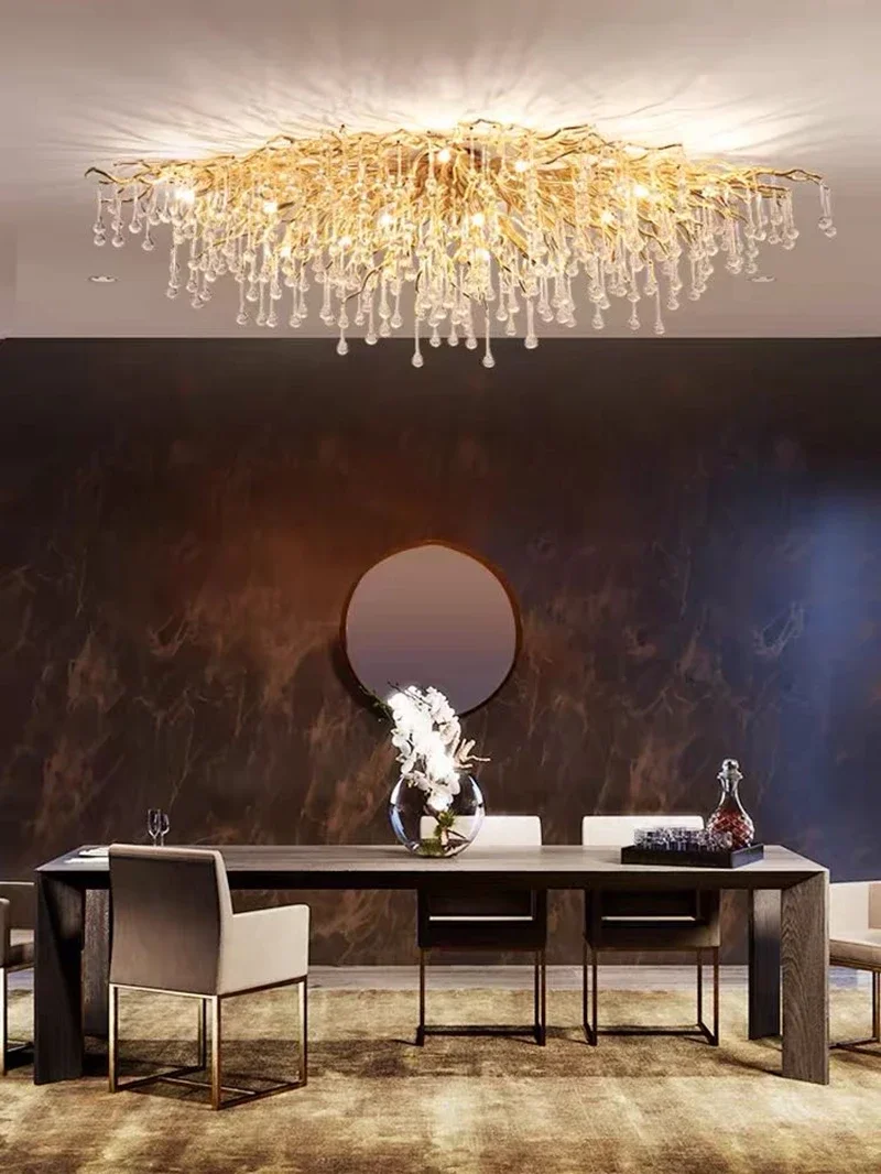 Luxury Crystal led Ceiling Lights Chandeliers Home Hanging Pendant Lamp Living Dining Room Bedroom Lustre Lampara techo