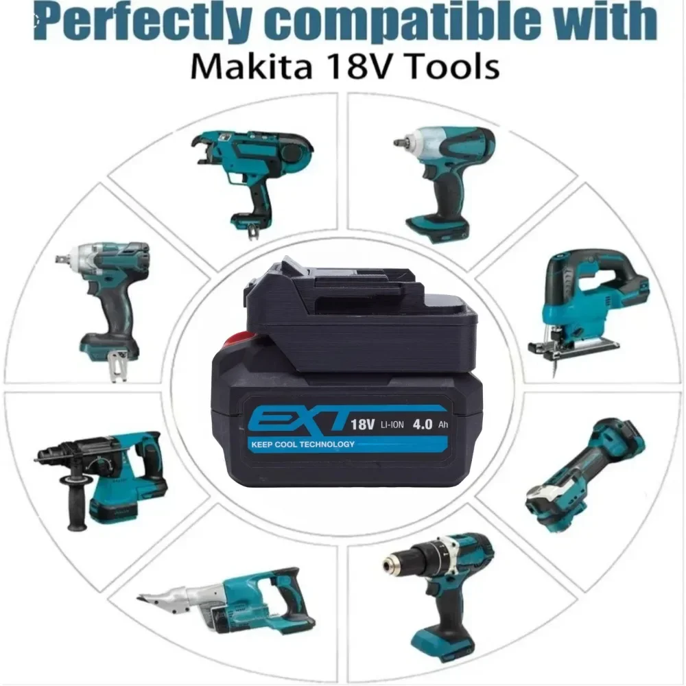 Imagem -04 - Adaptador de Bateria para Conversor de Bateria de Lítio Erbauer Ext 18v para Roteador Makita 18v Ferramentas de Broca sem Fio sem Escova Apenas Adaptador