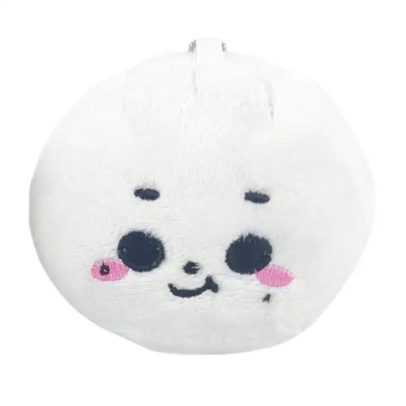 

Cartoon Ornament Stuffed Cute Steamed Bun Stuffed Bag Charm Car Rearview Mirror Decor Phone Case Adornment For School Bag