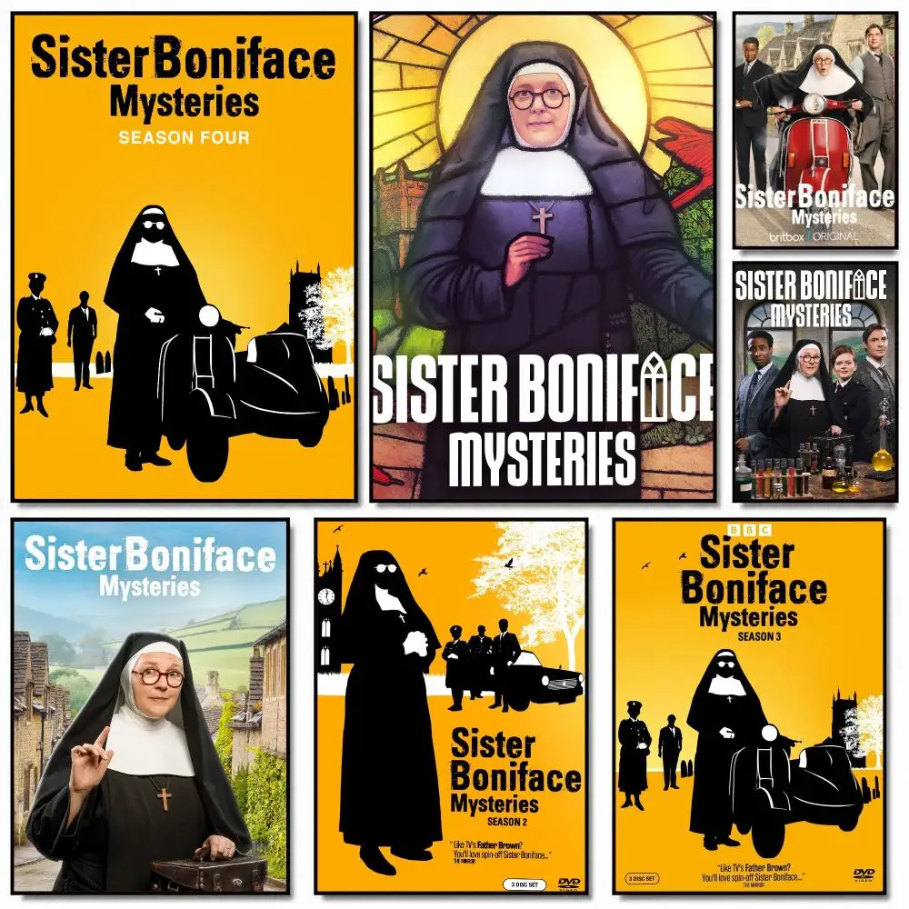 tv series S-Sister Boniface Mysteries-S Poster Removable Wall Sticker for Home Cafe Bar Office Interior Decor