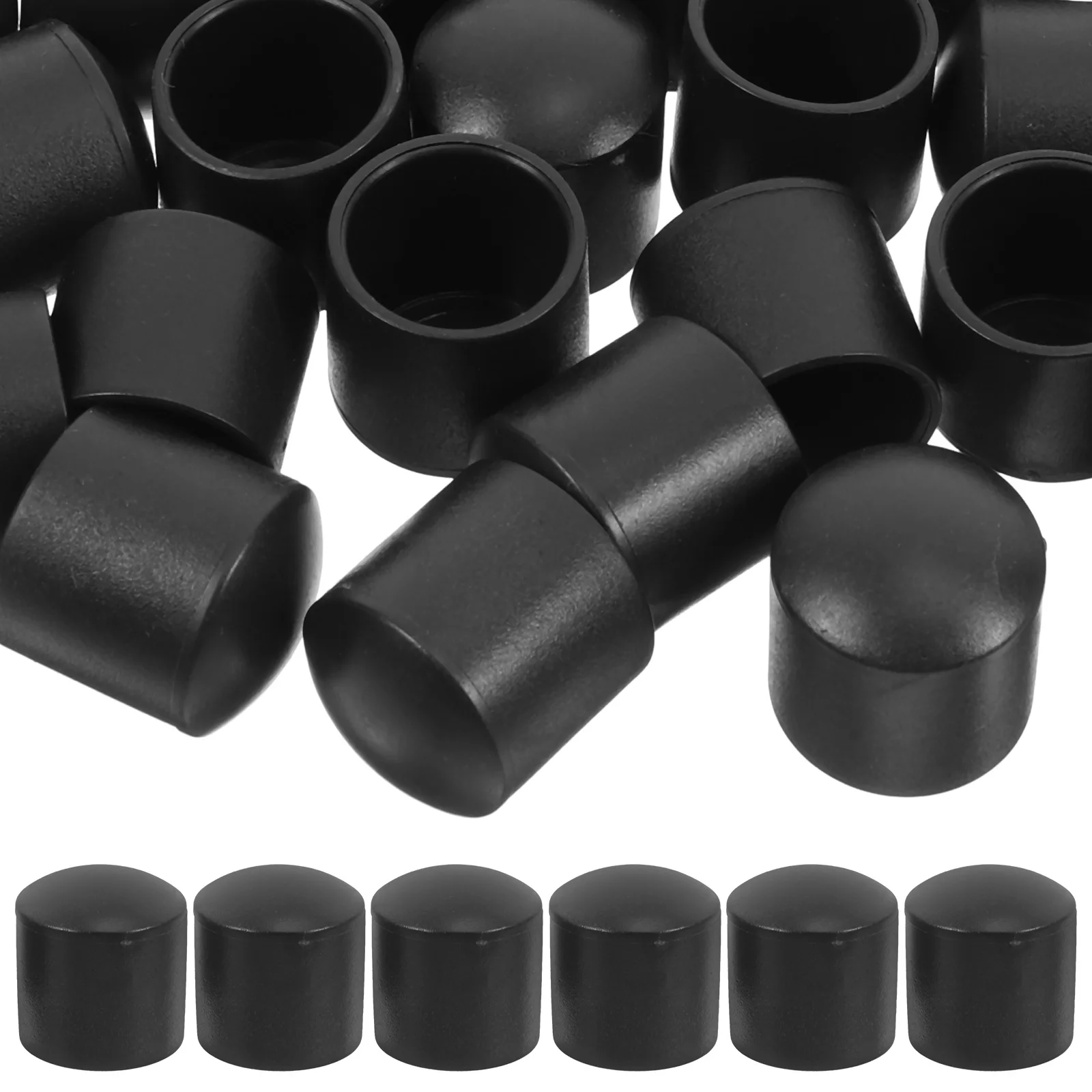 

50Pcs 16Mm Tent Accessories Plastic Caps Pole Connectors for Outdoor Camping Hiking Tarp Poles Trekking Gear Black