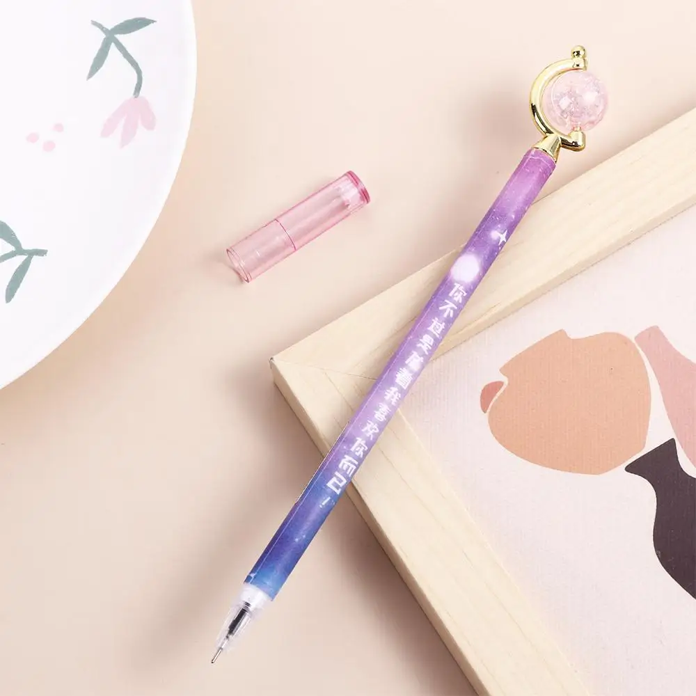 Office Friend Gift Starry Sky Student Stationery Black Signature Pen Gel Pen Ball Pen Rotate Gel Pen