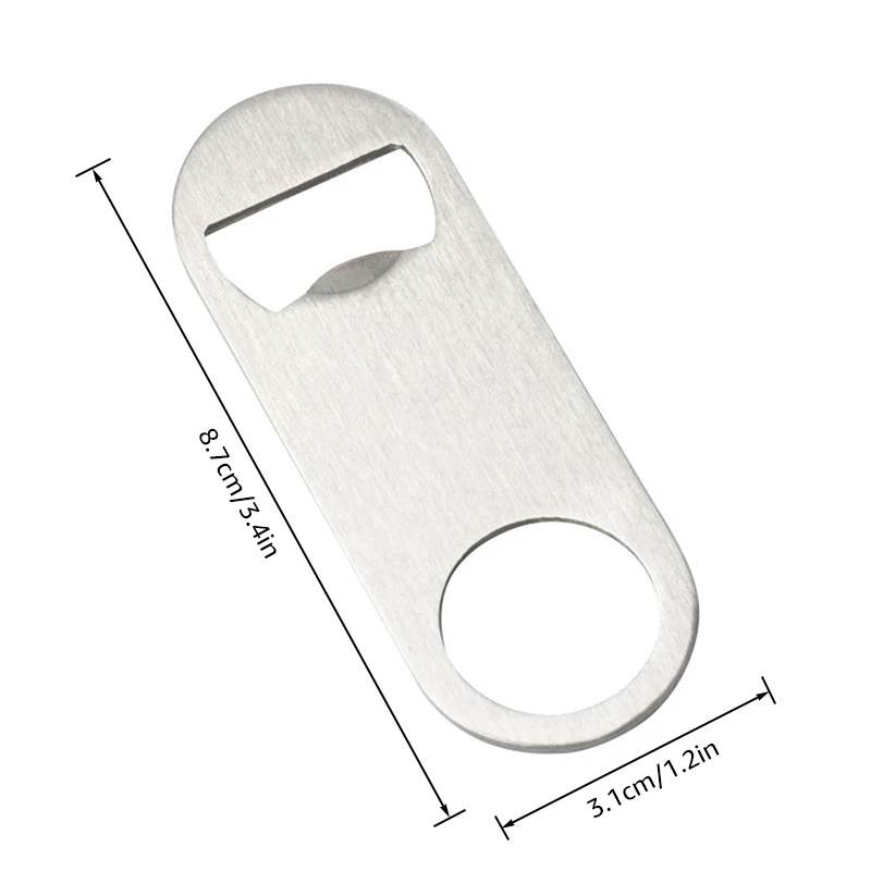 10/25/50Pcs Flat Bottle Opener, Stainless Steel Bartender Openers, Mini Beer Bottle Opener for Kitchen, Bar or Restaurant