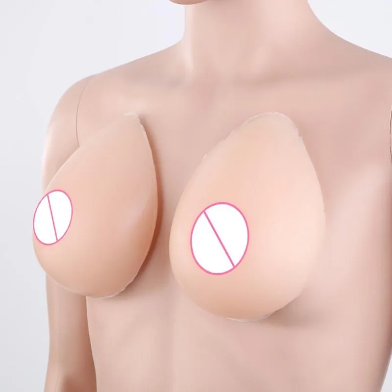 1pcs Realistic Silicone Fake Boobs Artificial Fake Breast crossdresser Breast Forms For Shemale Transgender Drag Queen