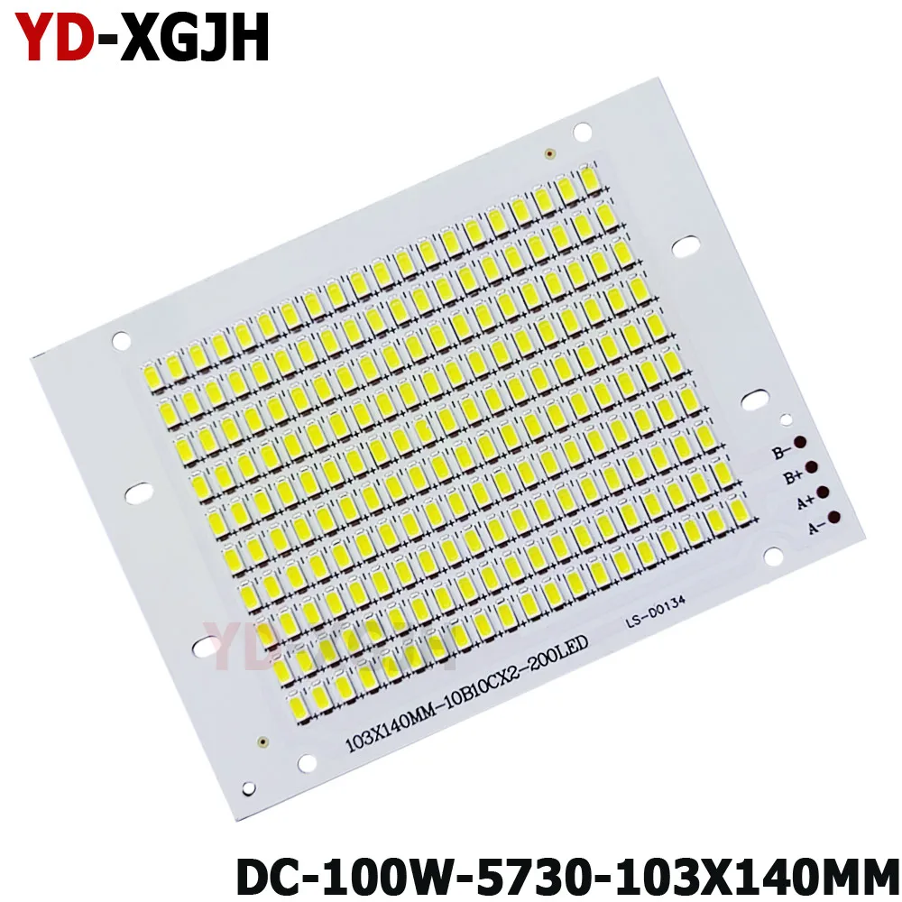 5P LED PCB Floodlight Plate 10W20W30W50W100W150W200W SMD 5730 Aluminum Heatsink Light Source Replace Panel For Outdoor Lamps DIY