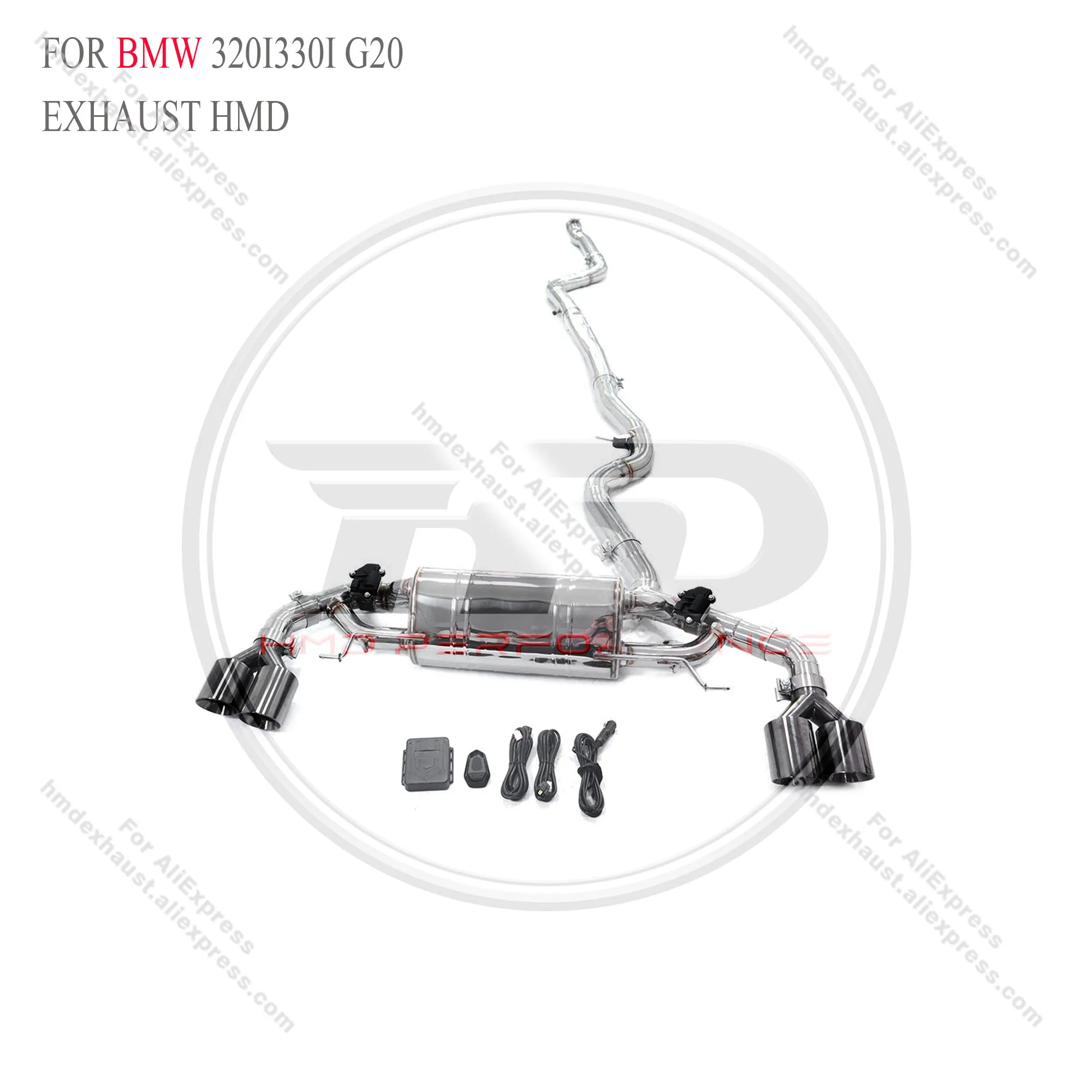 

HMD Exhaust System Stainless Steel Performance Catback for BMW 320i 330i G20 Muffler With Valve