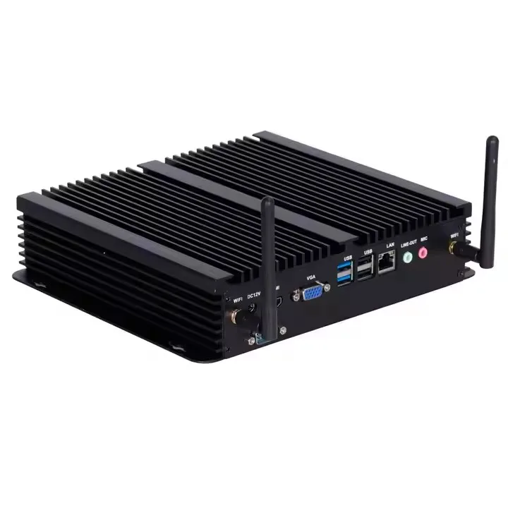 2025 Factory Industrial Mini PC Fanless Embedded with 1037U 2117U i3-3217U i5-3317U i7-3517U 12V DDR3 WIFI 4G BT Barebone