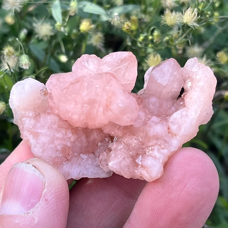 

100% natural pink Nirvana crystal quartz ore specimen healing stone furniture ornaments