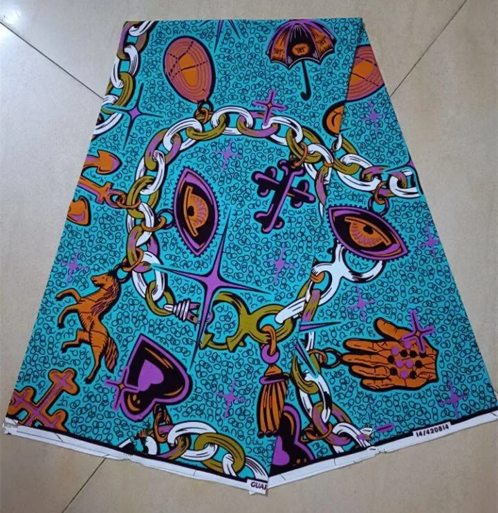 African Wax Print Fabric High Quality Ankara Wax Real Fabric 100%Cotton Soft Nigeria Guaranteed Veritable Real Wax Women Dresses