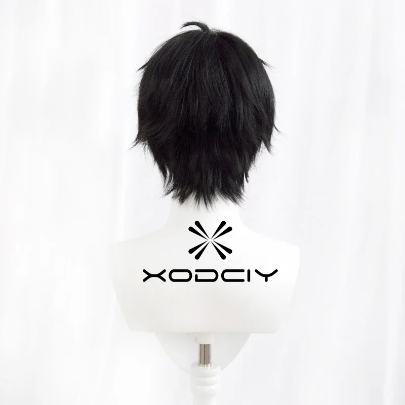 Anime Schwert Art Online Kirito Yuuki Cosplay Perücke Anime Cos SAO Kirito Schwarz Haar Yuuki Cos Perücke Wärme Widerstand Faser – Detail 3
