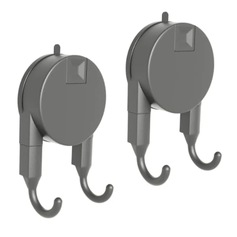 

Strong Suction Cup Hooks for Shower, Bathroom, Kitchen, Heavy Duty Hangers for Door Wreaths, Robe, loofah, Towel, Utensils, Rem