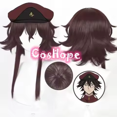 Tetchou Suehiro Wig 50cm Short Wig Brown Wig Cosplay Anime Cosplay Wigs Heat Resistant Synthetic Wigs