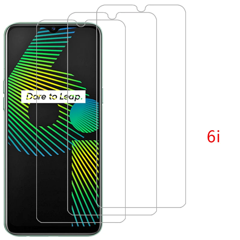 screen protector for realme 6i protective tempered glass on realme6i 6 i i6 phone film glas realmi realmi6i relme reame real me