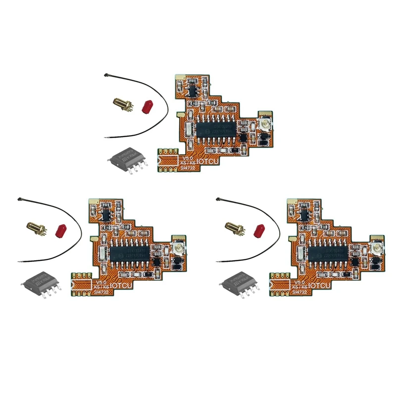 3X SI4732 V5.0 FPC модуль + чип 2 м для Quansheng UV K5 K6 коротковолновый полнодиапазонный прием/однокрасное баковое приемное сообщение