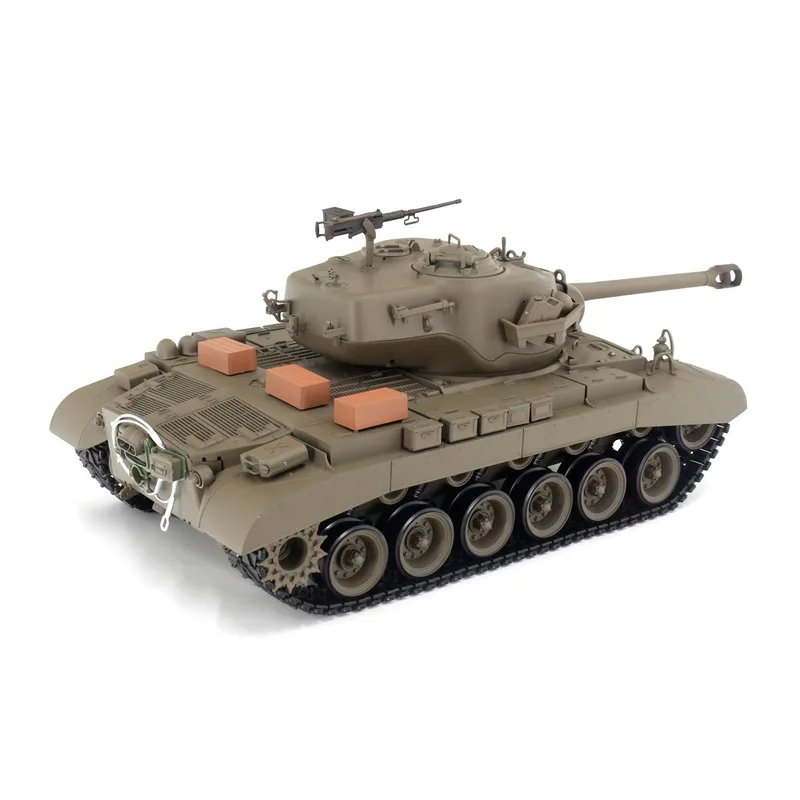 Henglong 1:16 3838-1 American M26 Pershing Heavy Tank Rc Model Metal Tank Simulation Model Remote Control Athletic Toys