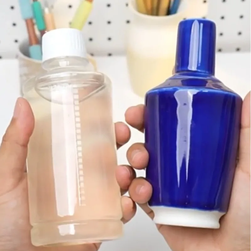 500ml/bottle Ceramic Glaze Smoothing Agent DIY Ceramic Handicraft Glaze Application Aid Increases Viscosity Prevents Bubbling