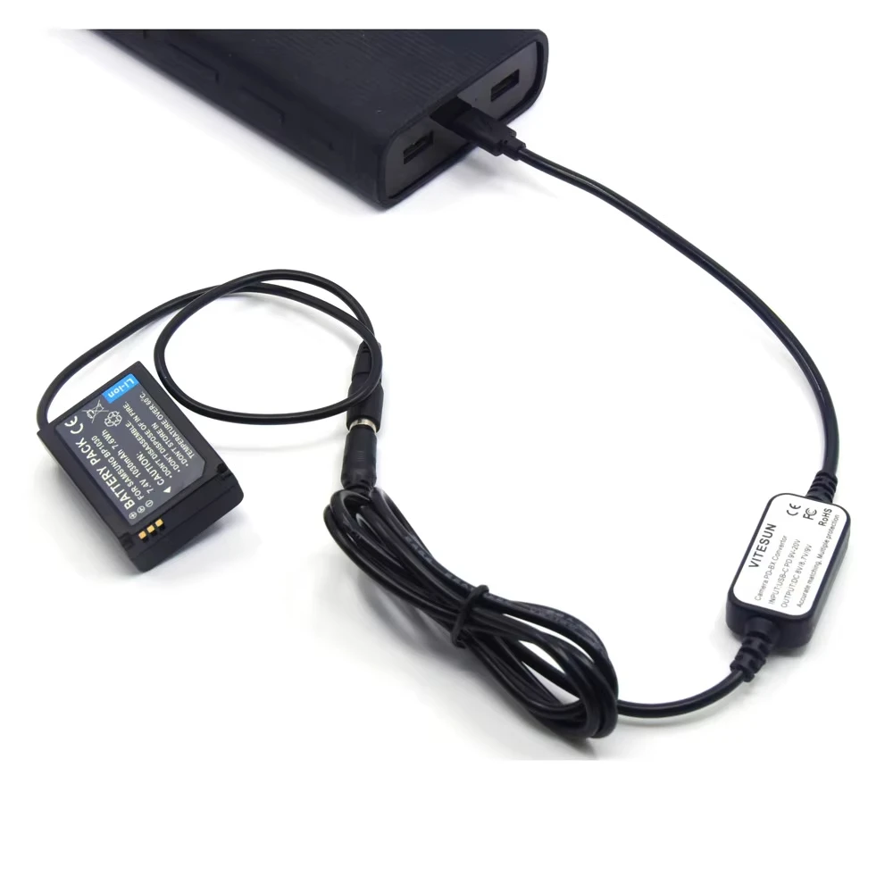 BP1130 DC Acoplador BP-1030 Bateria Manequim USB Tipo C Cabo de Alimentação para Samsung NX200 NX210 NX1000 NX300 NX2000 Câmera Digital