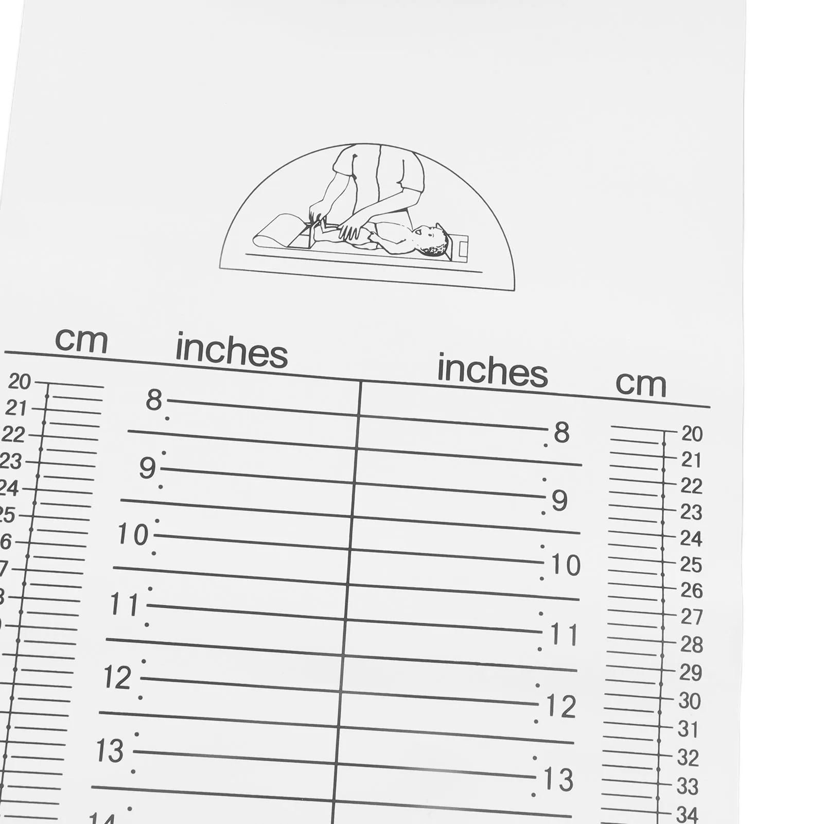 Tappetino per misurare il bambino Tappetino per misurare l'altezza del bambino Righello per misurare l'altezza del bambino Lavabile pieghevole Forniture per la casa Tappetino per misurare il neonato